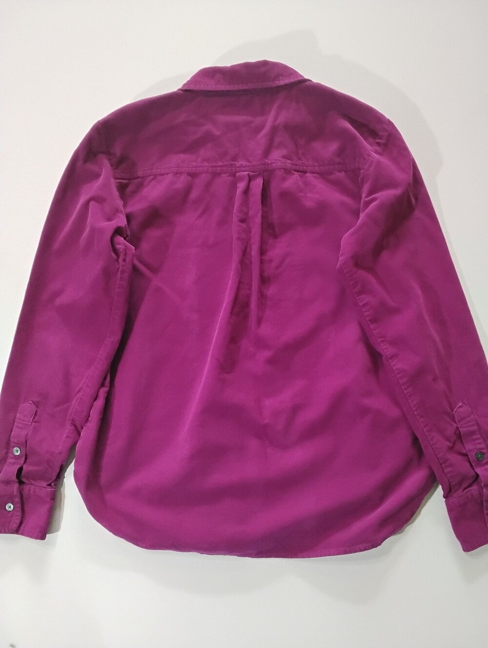 Loft Corduroy Button Down Shirt Womens XS Pink Barbiecore Preppy Retro Style - Picture 3 of 8
